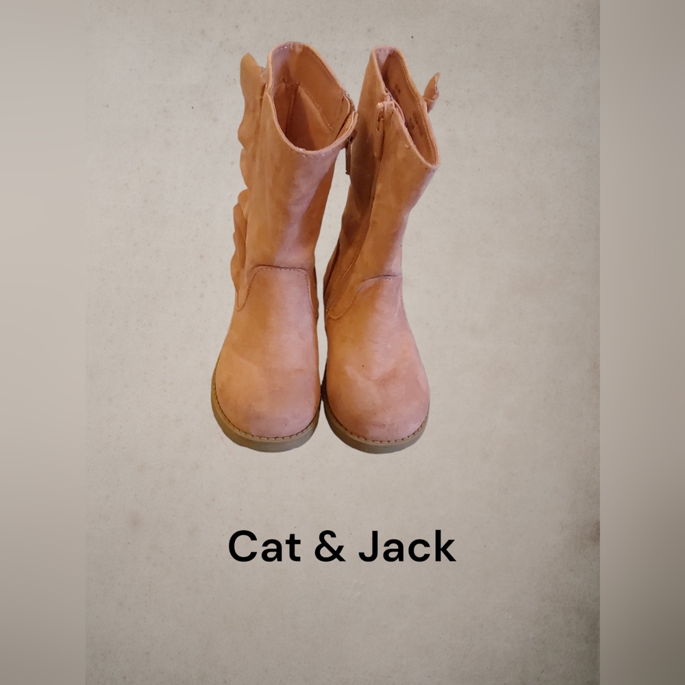 Cat & Jack girls suede boots size 8